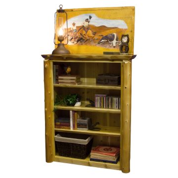 Cedar Lake 4-Foot Log Bookcase