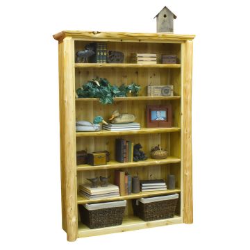 Cedar Lake 6-Foot Log Bookcase