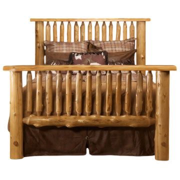 Cedar Lake Bunkhouse Log Bed