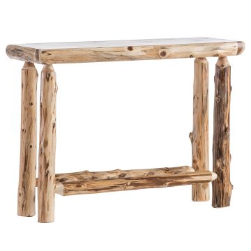 Cedar Lake Cabin Log Sofa Table