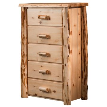 Cedar Lake Frontier 5 Drawer Log Chest