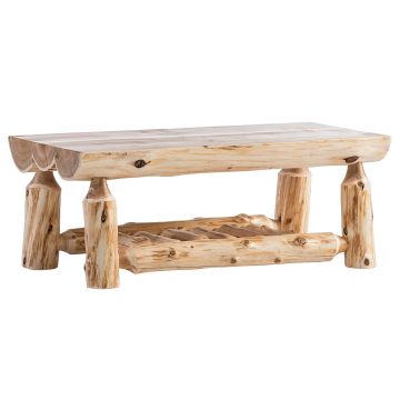 Cedar Lake Half Log Coffee Table