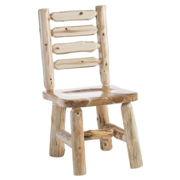 Cedar Lake Ladderback Log Dining Chair