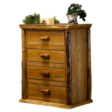 Cedar Lake Lodge 4 Drawer Log Chest