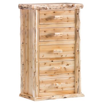 Cedar Lake Lodge 5 Drawer Log Chest