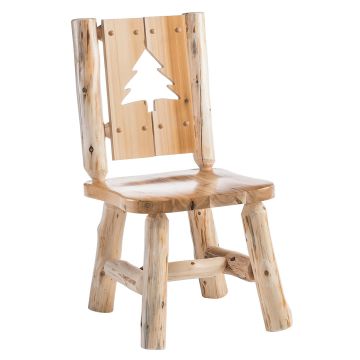 Cedar Lake Silhouette Log Arm Dining Chair - Tree