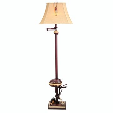 Vintage Boat Motor Floor Lamp