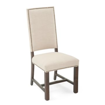 Classic Elegant Dining Chair - Barley Cream Fabric