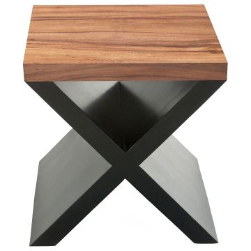 Contemporary Wood End Table shown in Golden Walnut