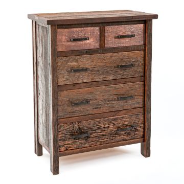Copper Canyon Five Drawer Split Chest
