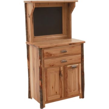 Saranac Hickory Log Coffee Cabinet