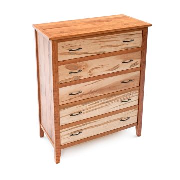  Denver Ambrosia Maple & Cherry 5 Drawer Chest