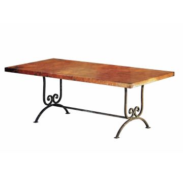 Naples Hammered Copper Writing Desk