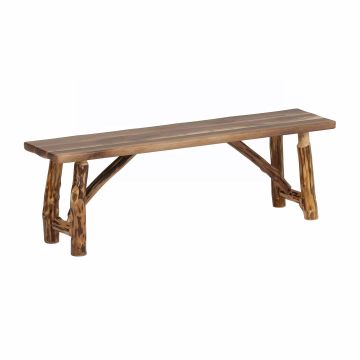 Farmhouse Black Walnut & Hickory Bench