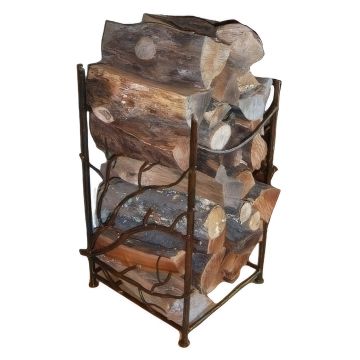 Forged Metal Firewood Holder
