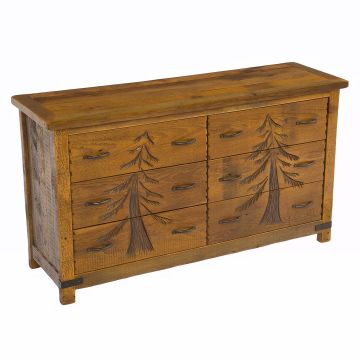Giant Grove 6 Drawer Reclaimed Barn Wood Dresser