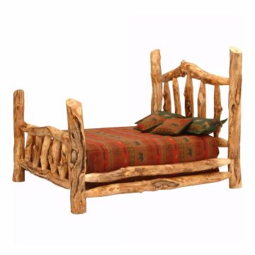 Gnarly Aspen Four Post Log Bed