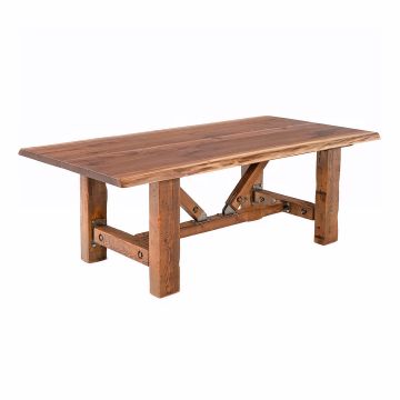 Golden Harvest Free Form Walnut Dining Table