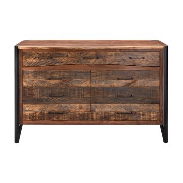 Hampshire Hills Nine Drawer Dresser Black Metal