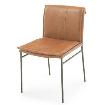 Hawthorne Leather Chair - Saddle Brown Leather