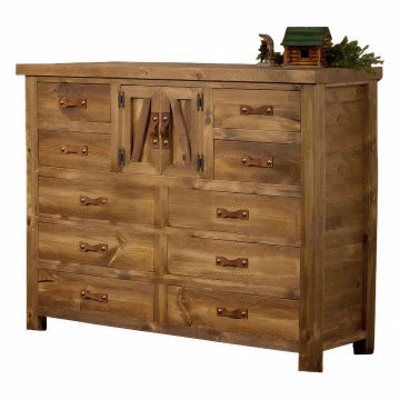 Heartland Weathered Wood 10 Drawer Dresser