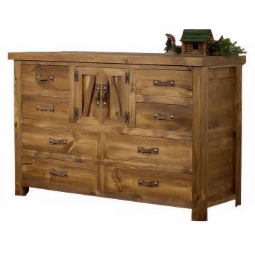 Heartland Weathered Wood 8 Drawer Dresser