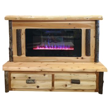 Hidden Lake Hickory Fireplace
