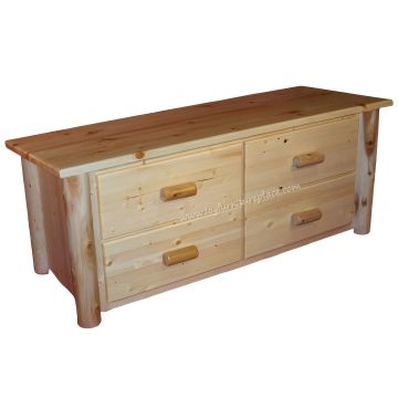 Hidden Lake 4 Drawer Log Dresser