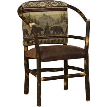 Rustic Hickory Log Hoop Chair