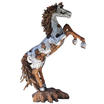 Rearing Horse Sculpture
