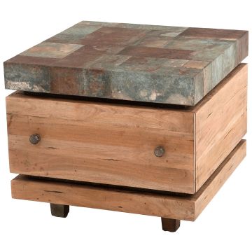 Industrial Chic End Table