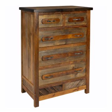 Jackson Hole 5 Drawer Barn Wood Chest