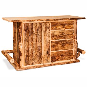 Rustic Aspen Highlands Log Bar 