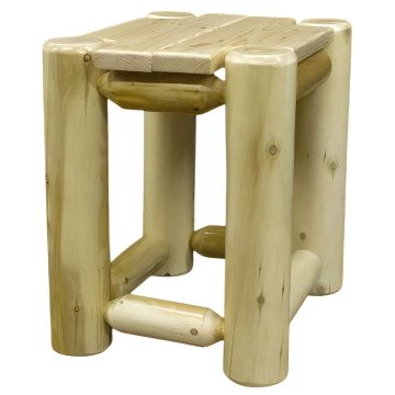 Lakeland Frontier Log End Table