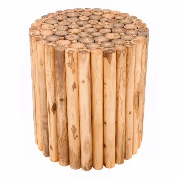 Lakeside Natural Wood End Table