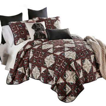 Log Cabin Star Quilt Set