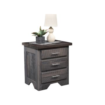 London Fog Modern Barn Wood Nightstand