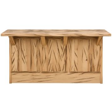 Maple Meadows Modern Bar with Maple Top-Front View