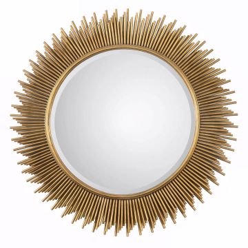 Marlo Antiqued Round Mirror