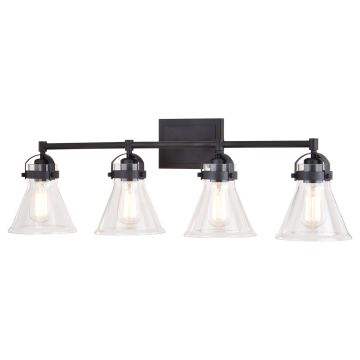 Mason 4-Light Charcoal Black Vanity Light