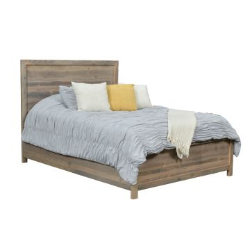 Midland Modern Rustic Barn Wood Bed - Ol' Yeller Finish