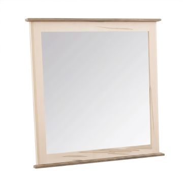 Rustic Red Oak & Ambrosia Maple Dresser Mirror