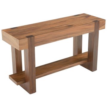 Modern Elegant Sofa Table shown in Golden Walnut