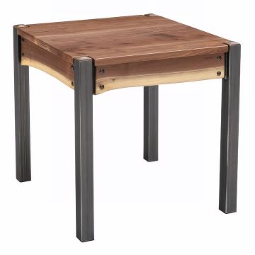 Modern Monaco Walnut Side Table