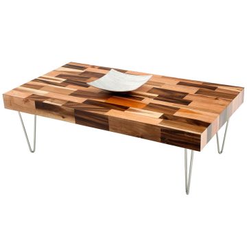Modern Rustic Hairpin Coffee Table - Mosaic