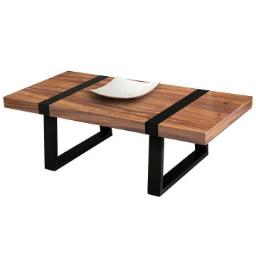 Modern Wood Coffee Table - Golden Walnut