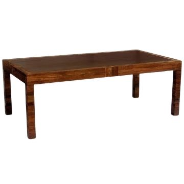Mountain Modern Dining Table shown with Brown Mahogany top