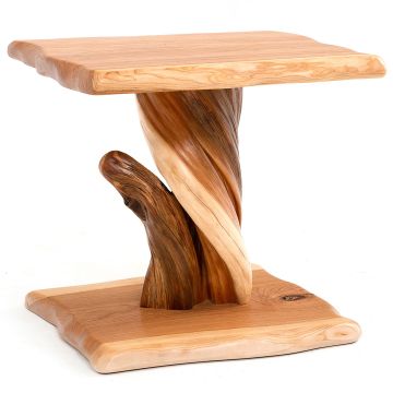 Natural Live Edge Side Table