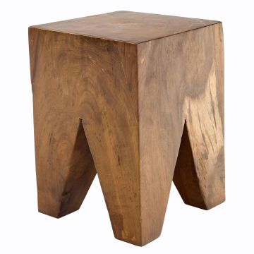 Natural Wood Furniture End Table - Design #1