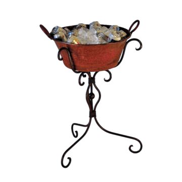 New Orleans Hammered Copper Party Tub